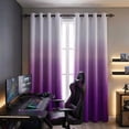 thumbnail image 3 of Alishomtll Room Darkening Purple Blackout Curtains Grommet Window Drapes for Living Room Bedroom ,2 Panels of 52" W x 84" L, 3 of 8