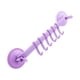 thumbnail image 1 of Yuarrent Colgador de pared para baño, estante de 6 ganchos, soportes colgantes ajustables, ventosa, almacenamiento sin clavos, accesorios sin Juegos de accesorios de baño Púrpura, 1 of 6