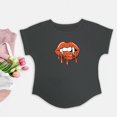 thumbnail image 1 of Camisetas para Mujer, Tops de Manga Corta con Cuello Redondo, Ropa de Calle Transpirable para Regalo para Mujer, Camisetas Básicas de Moda, Tops de Ve S, 1 of 10
