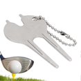 thumbnail image 1 of Golf Divot Fork, Zinc Alloy Green Fork, Ball Marking Tool, Portable Golf Tools, 1 of 5