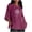 Purple3, variant on Women T-Shirts Summer Short Sleeve Crewneck Tops Side Split Loose Print Shirts Trendy