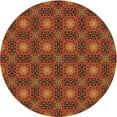 thumbnail image 1 of Ahgly Company Tapis d'Intérieur Ronds de Style Transitionnel Lavables à la Machine, Rouge Tomate, 3 Pieds Rond, 1 of 7