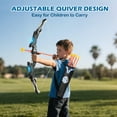 thumbnail image 6 of Kids LED Standing Archery Set with Bow & Arrows – Outdoor Sports Toy for Boys & Girls Ages 4-12, Safe & Fun Target Practice Game, Blue, 6 of 7