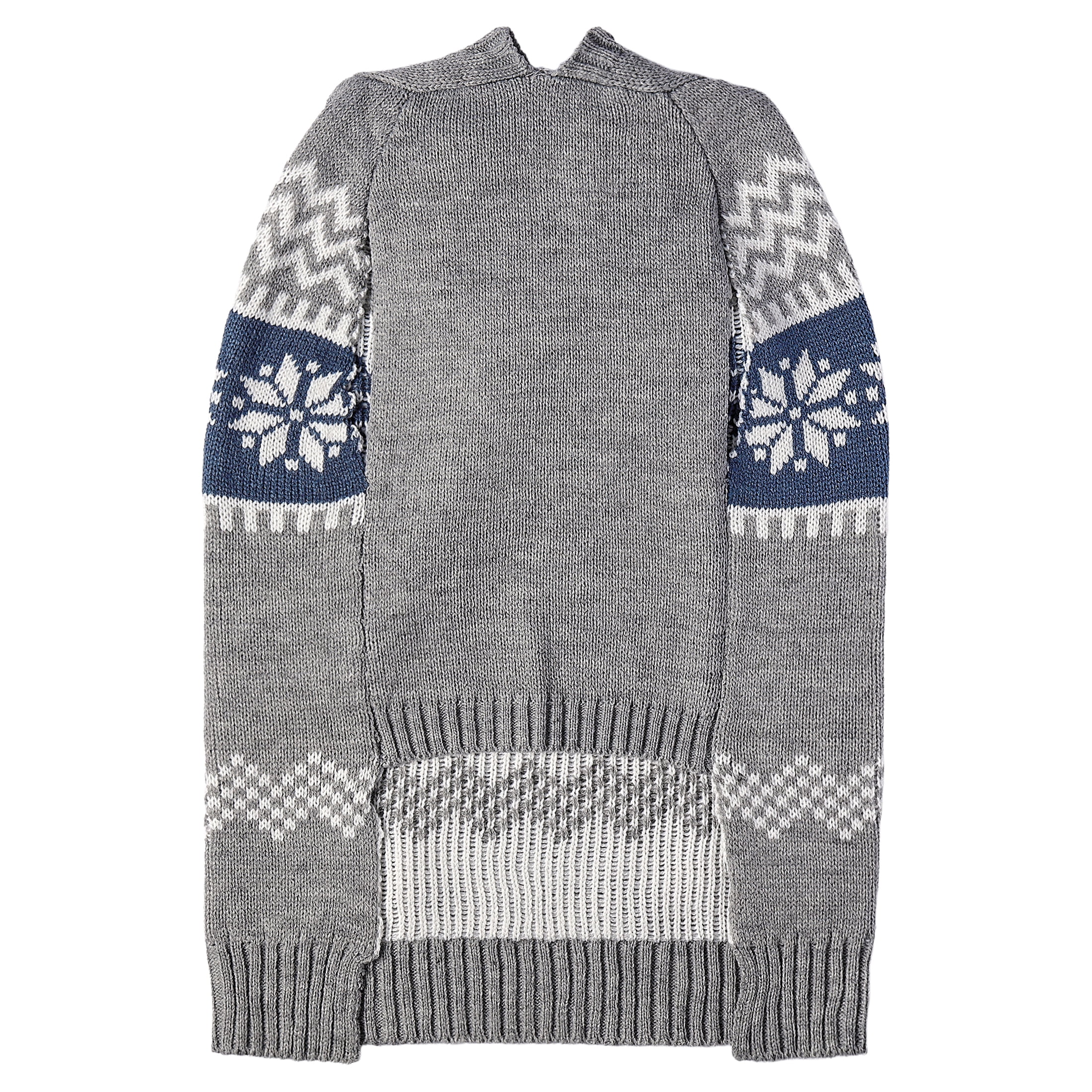 Vibrant Life Holiday Hooded Pet Sweater for Dogs, Favorite Child, Gray, Medium