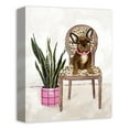 thumbnail image 2 of Creative Products Cheetah Chair Dog 1 11 x 14 Canvas Wall Art, 2 of 4