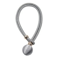 Vikakiooze Up to 50% Off! Curtain Tiebacks, Curtain Ties for Drapes, Adjustable Curtain Tie Backs, Modern Curtain Holdbacks for Thin Or Thick Home & Office Window Draperies 1Pc, Gray