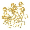 thumbnail image 3 of jifeng 100Pcs Wire Guards Loops Wire Cable Protector for Jewelry Making DIY Pendant Gold, 3 of 7