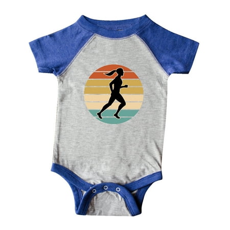 

Inktastic Running Gift Female Runner Gift Baby Girl Bodysuit