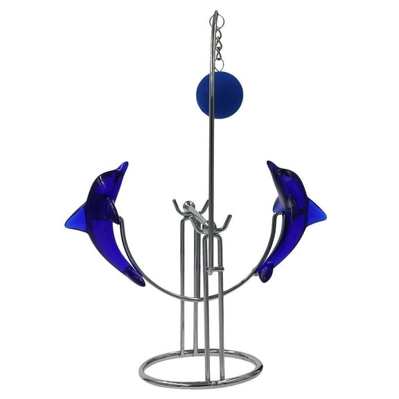 THY COLLECTIBLES Cute Dolphin Desk Toy Physical Swing lucky Toy Executive Simple Decoration- Love Dolphins