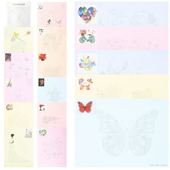 Paper Positioning Coordinates Quilling Kit The Professional DIY Paper Craft Kit Quilling Paper Tools