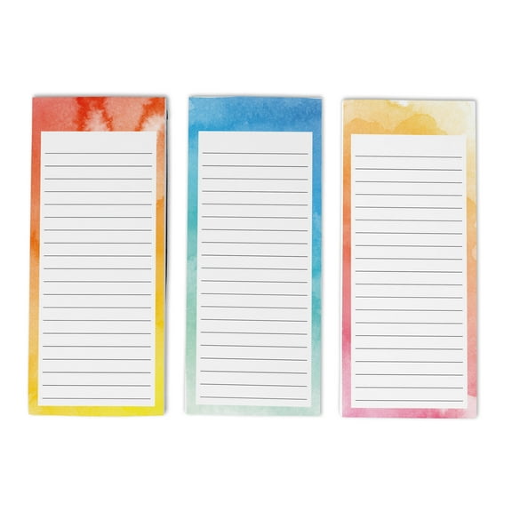Inkdotpot Pack of 3 Magnetic Fridge To-Do List Notepads- Magnetic Memo Pads For Refrigerator-(50 Sheets Each)-N0