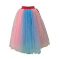 thumbnail image 3 of MAIHAN-Skirts for Women Long Colorful Mesh Layered Performance Skirt with Elastic High Waist for Party Gown Elegant Design(MC3), 3 of 5
