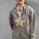 thumbnail image 5 of Sudadera holgada con estampado de estrellas para mujer, estilo hip hop, con cremallera, estilo harajuku, punk, gótico, grunge, informal, Y2k, 5 of 5