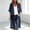 Navy, variant on Casual Open Front Kimono Duster Women Short Sleeve Maxi Loose Fit Summer Beach Outerwear Pink M