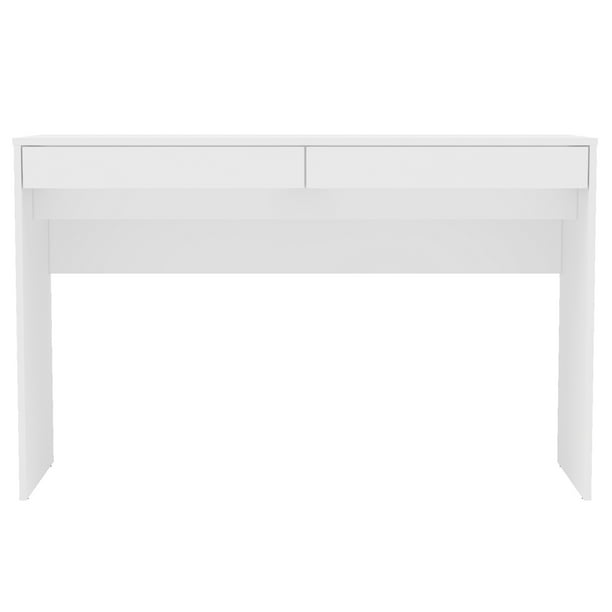 Polifurniture Lindoia 2 Drawer Desk, White