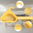 thumbnail image 3 of Wdftyju Cesta coladora para fregadero Filtro colgante triangular Estante de almacenamiento para fregadero (Amarillo) Wdftyju 6dp4eh9wa6px0ae8, 3 of 9
