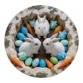 thumbnail image 2 of ERK Easter Decor Easter Bunny Carpet Soft Area Rug For Living Room Bedroom Modern Abstract Floor Mat, 2 of 6