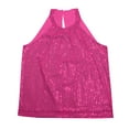 thumbnail image 5 of Women's New Solid Color Sequin Micro Elastic Sequin Vest Beauty Tops for Women 2x Shirts for Women All Lace Tops for Women Big Tops for Women Big Tops A Little Bit Dramatic Ladies Slim Fit Longer, 5 of 8