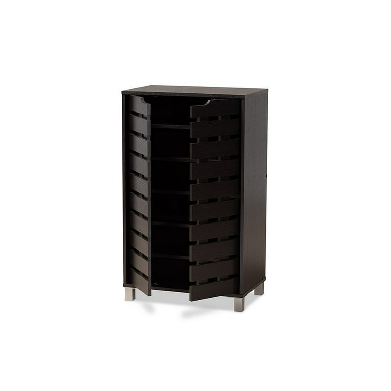 Dark Brown Modern Shoe Cabinet