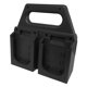 thumbnail image 5 of Portapilas negro ligero, práctico y resistente, portátil, para batería de 18 V, accesorios para espacio de trabajo, organizador portátil de 4, 5 of 8
