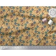 thumbnail image 2 of Soimoi Cotton Jersey Fabric Leaves & Floral Artistic Decor Fabric Printed Yard 58 Inch Wide, 2 of 3