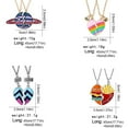thumbnail image 3 of Graduation Friendship Keepsake for Two Connection Symbolic Heart Pendant Jewelry, 3 of 3