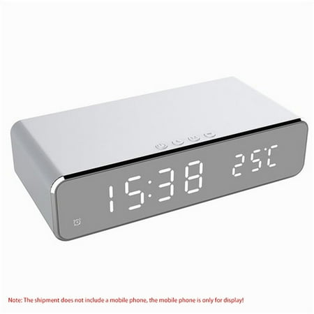 Multifunction Alarm Clock For Indoor Thermometer Wireless Charging Phone Canada - Wireless Charging Alarm Clock Multifunction Alarm Clock For Indoor Thermometer Wireless Charging Phone Canada - Wireless Charging Alarm Clock