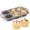Grey, variant on CAKETIME Silicone Muffin Pan Set, Regular 12 Cups & Mini 24 Cups with Metal Frame, Nonstick Silicone Muffin Tins, 2 Pack