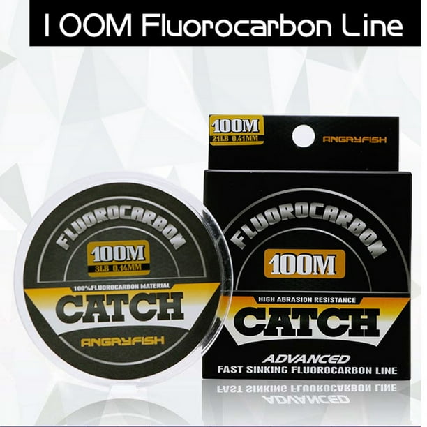 Yiwa 100% Fluorocarbon Fishing Line 100m Transparent Carbon Monofilament Line Super Strong Fishing Line Transparent 5lb Other 5lb