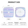 thumbnail image 6 of Easygdp Striped Gradient Square Chair Cushion Cover Stretch Chair Seat Covers Removable Washable for Hotel, Bedroom, Office, 6 of 9