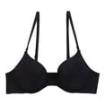 thumbnail image 2 of Gibobby Brasier de Cierre Frontal Sujetador de botón frontal de Color sólido informal para mujer, ropa interior cómoda transpirable con correa ajustable(Negro,32), 2 of 4