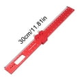 thumbnail image 2 of Woodworking Ruler, Pocket Metal Slide Stop Marking Ruler, Measuring Tools and Scribing Rulers, Square Ruler for Marking and Measuring, 2 of 9