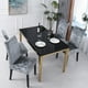 thumbnail image 4 of Bewildely Y decorar sillas con fundas para sillas de comedor de poliéster, excelente funda elástica para silla de comedor Decoración del hogar rosa, 4 of 6