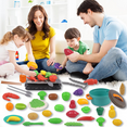 thumbnail image 6 of LINXUXIE 94PCS Kitchen Playset Accessories for Kids, Pretend Cooking with Food Fruit Veges & Cookware, Baby Birthday Gift for 1-3 3-5 5-8 Year Old, 6 of 9
