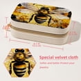 thumbnail image 5 of Bee Velvet Portable Earring Holder with Removable Compartment - Gift-Worthy Jewelry Stand and Travel Organizer with Necklace Holder, 5 of 7