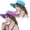 Purple & Sky Blue, variant on 2 Pack Womens Ponytail Sun Hat UV Protection Bucket Hats Foldable Wide Brim Summer Boonie Beach Cap Fishing Hiking…