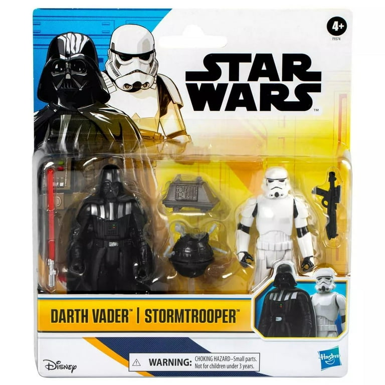 Star Wars Darth Vader and Stormtrooper Action Figure Set 2pk Toy