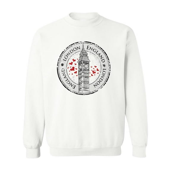 London Love Design Sweatshirt Men -Image by Shutterstock, Male 4X-Large