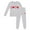 White, variant on CPNG Boys Girls Home Clothing Nightwear Set Heart Print Long Sleeve Crewneck T Shirt and Pants 2 Pcs Outfits Set(Light Blue,6-7 Years)