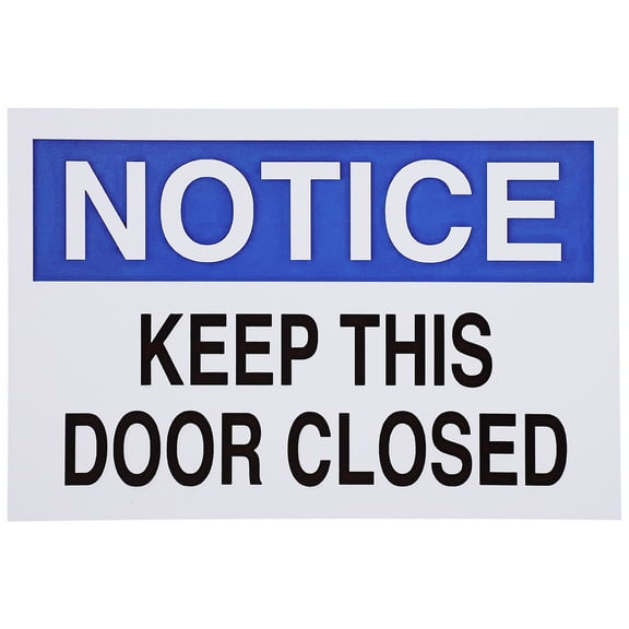 Keep Door Closed Sign for Warning Practical and Aluminum Sign 1 Piece