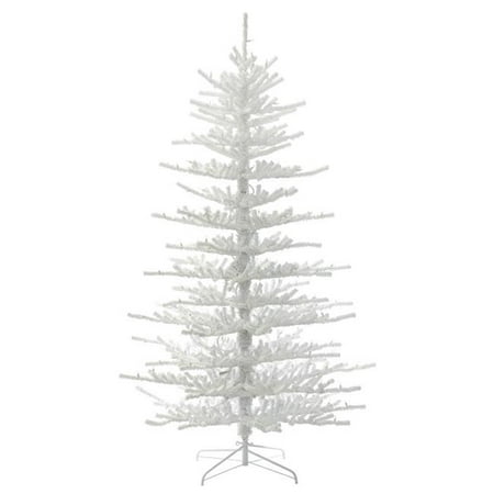 Vickerman 7.5' Flocked Twig Artificial Christmas Tree,