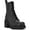 Black 2, variant on Nine West Womens Juna Faux Leather Mid-Calf Combat & Lace-up Boots