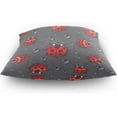 thumbnail image 4 of Red Ladybugs Pillow Covers 20 x 20 Inch Square Decor Giftsative Throw Pillow Covers Cushion Case for Sofa Couch Home Farmhouse Decor Gifts, 4 of 7