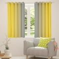 thumbnail image 5 of Erosebridal Gray and Yellow Curtains for Bedroom,Rainbow Ombre Blackout Curtains Aesthetic Living Room Decor,Gradient Colorful Curtains & Drapes Abstract Window Curtain 2 Panels 38"Wx45"L, 5 of 6