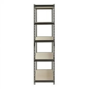 Muscle Rack 48W x 18D x 72H 5-Shelf Steel Freestanding Shelves, Silver