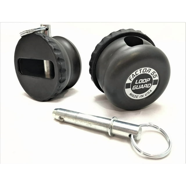 Factor 55 Winch Cable Stop 00450-06 Loop Guard; Fits 7/16 Inch Steel Cable; One Piece Design; Gray; Aluminum