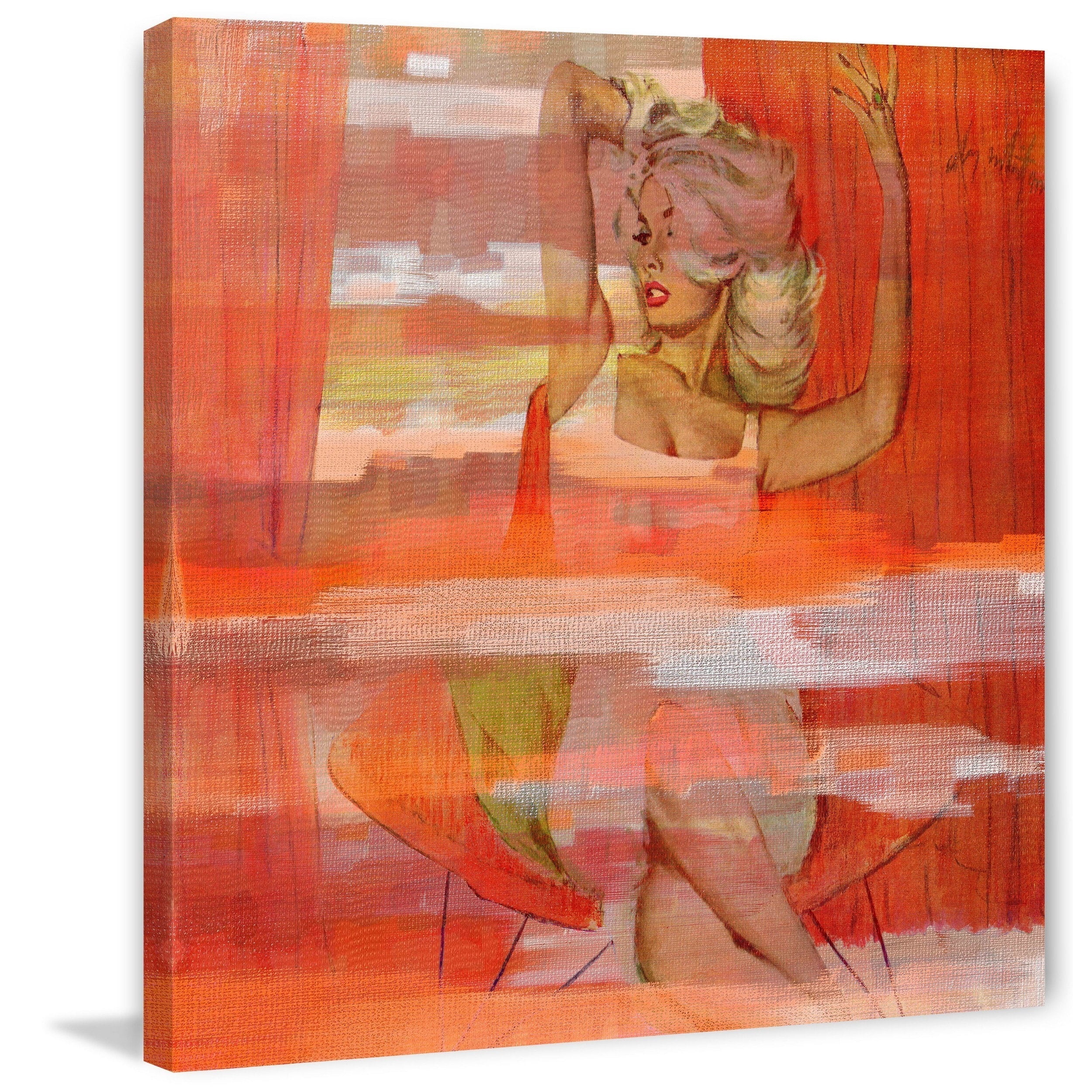 Parvez Taj  - It's Hot In Here Painting Print on Canvas 32 x 32