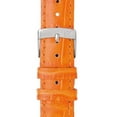 thumbnail image 3 of Morellato Samba Alligator Embossed Genuine Calf Leather Watch Strap - Orange - 18mm - Chrome-plated Stainless Steel Buckle - PERFORMANCE Collection, 3 of 8