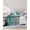 Turquoise, variant on 3 Piece Twin Sheet Set Sage Green Ombre Sheets Set for Twin Size Bed, Breathable Soft Microfiber Bed Sheets Cooling Vintage Shabby Abstract Plaid Art Fitted Sheet Deep Pocket, Pillowcases