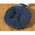 thumbnail image 2 of Cómodo cojín redondo para silla, ideal para casa, cocina, jardín, comedor y oficina, 40 x 40 cm (azul oscuro), 2 of 5